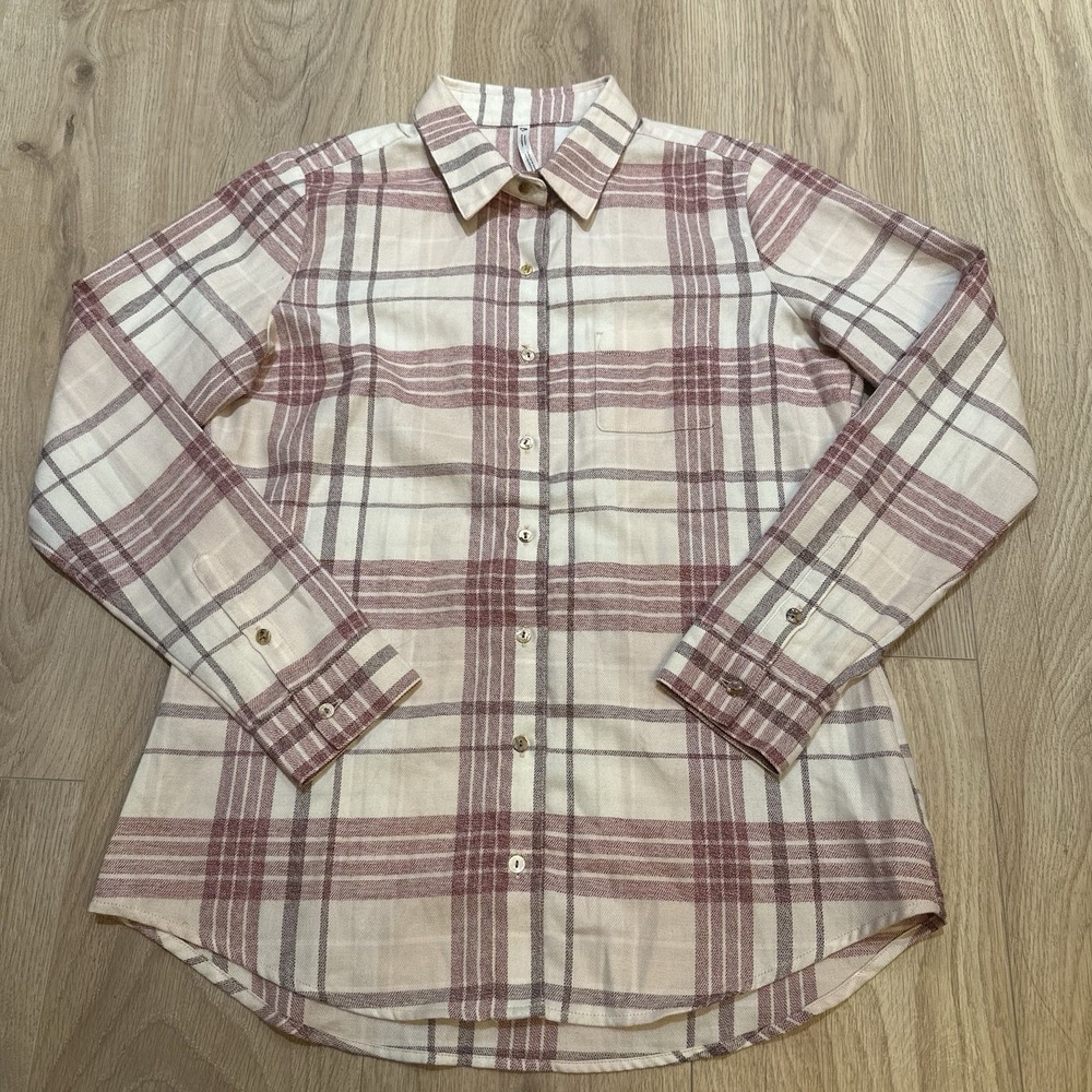 KUHL Women's KAMILA Plaid Flannel Size S Pink Plaid 8377 NWOT
